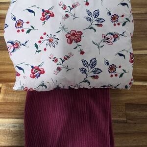 Janie and Jack Floral Pink and White Kids Matching Set